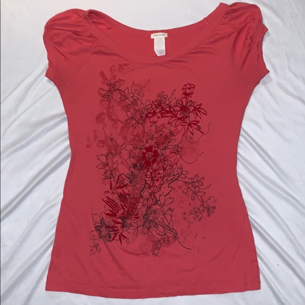 Maurice’s coral floral top